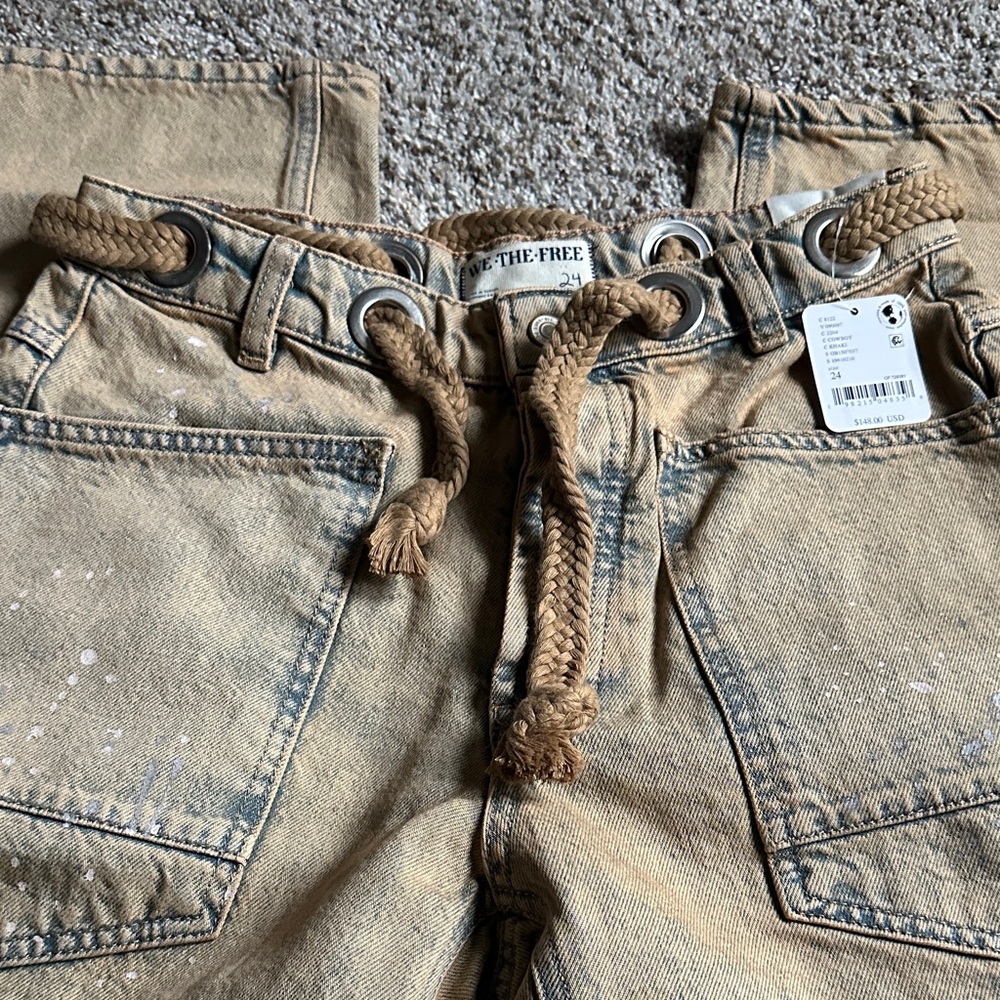 We The Free Painter-Style Carpenter Pants - Tan - Picture 3 of 4